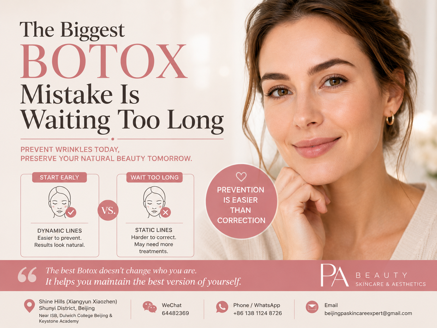 The Biggest Botox Mistake Is Waiting Too Long | Prevent Wrinkles with Botox in Beijing | PA BEAUTY The Biggest Botox Mistake Is Waiting Too Long | Prevent Wrinkles with Botox in Beijing | PA BEAUTY