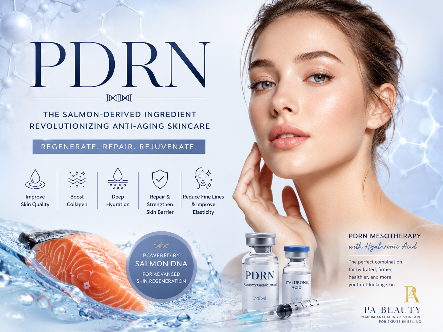 What Is PDRN? Benefits of Salmon-Derived PDRN Mesotherapy for Anti-Aging Skin | PA BEAUTY Beijing What Is PDRN? Benefits of Salmon-Derived PDRN Mesotherapy for Anti-Aging Skin | PA BEAUTY Beijing