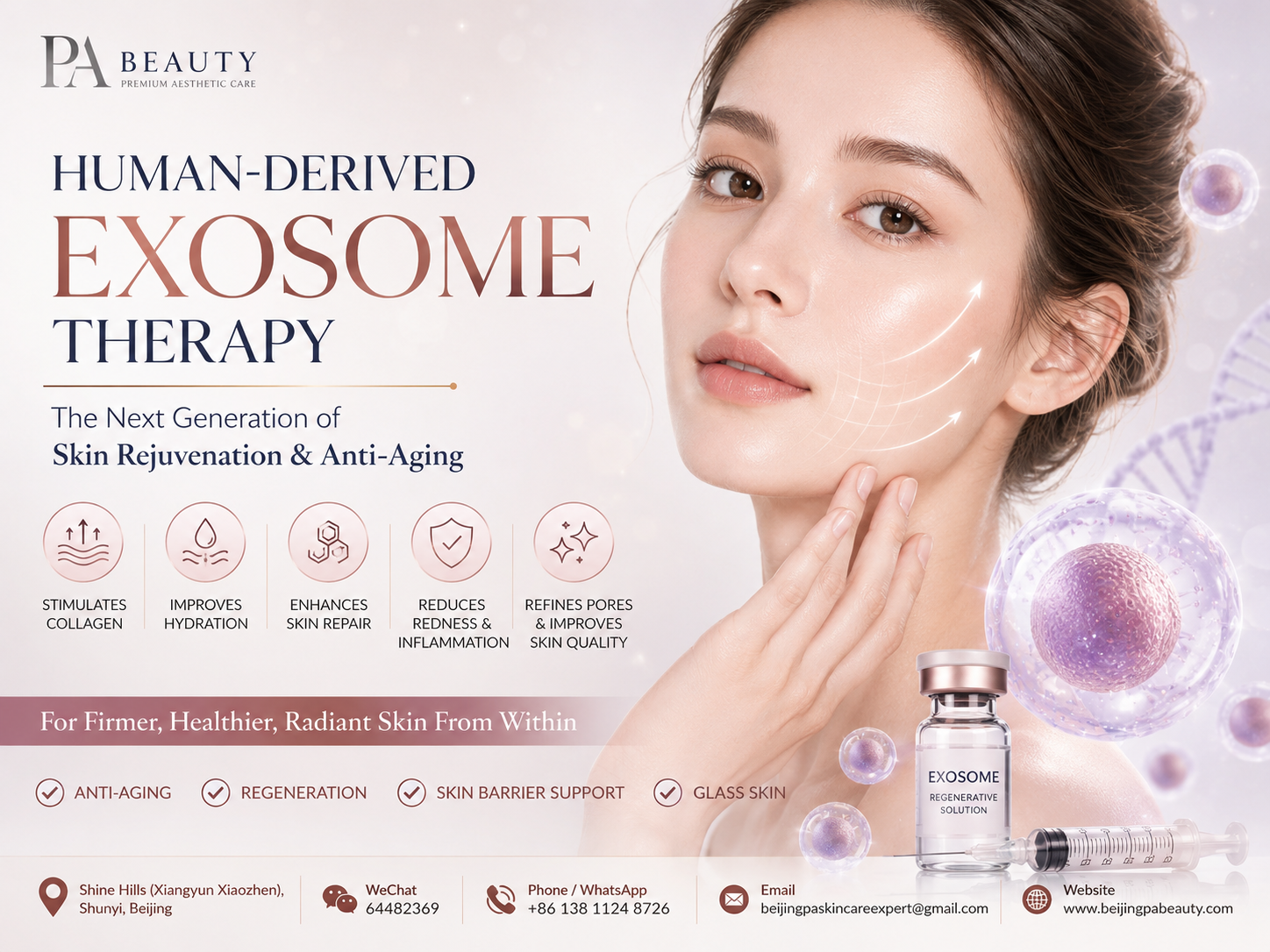Human-Derived Exosome Therapy in Beijing | Exosome Mesotherapy for Anti-Aging & Glass Skin | PA BEAUTY Human-Derived Exosome Therapy in Beijing | Exosome Mesotherapy for Anti-Aging & Glass Skin | PA BEAUTY
