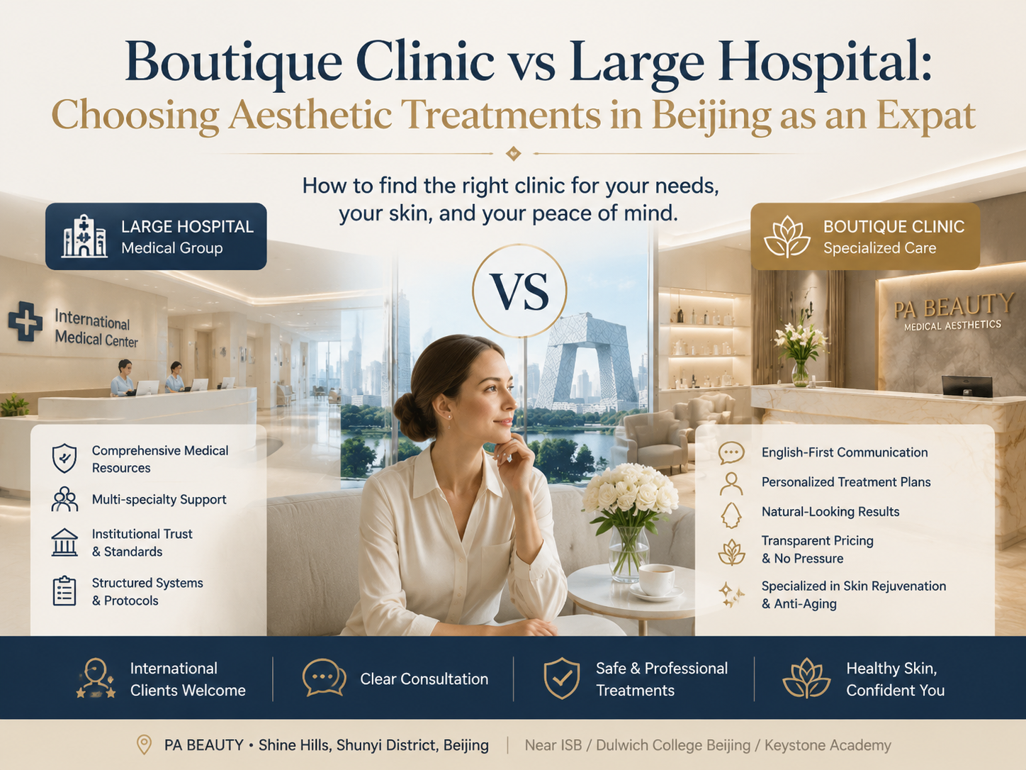 Boutique Clinic vs Hospital: Choosing an Aesthetic Clinic in Beijing for Expats