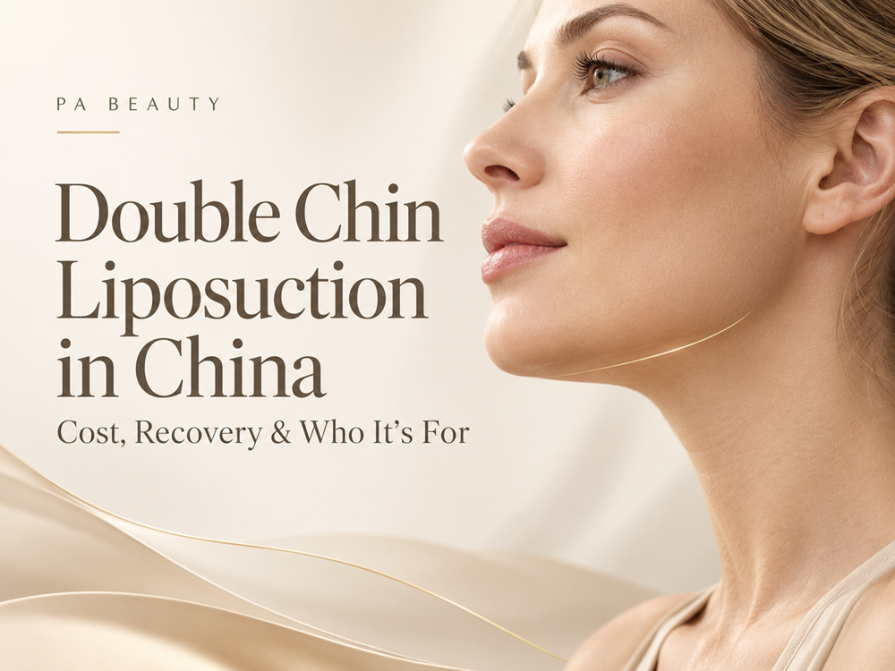 Double chin liposuction in China — defined jawline