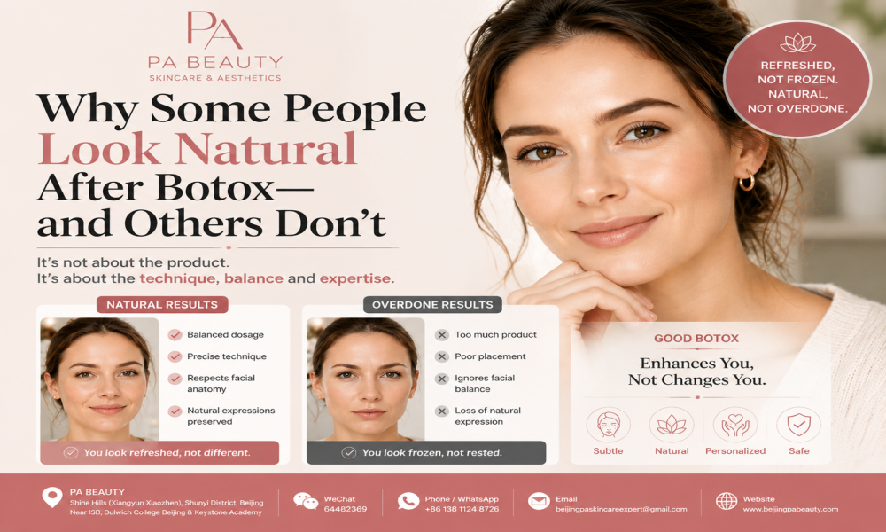 Why Some People Look Natural After Botox—and Others Don’t | Natural Botox in Beijing | PA BEAUTY